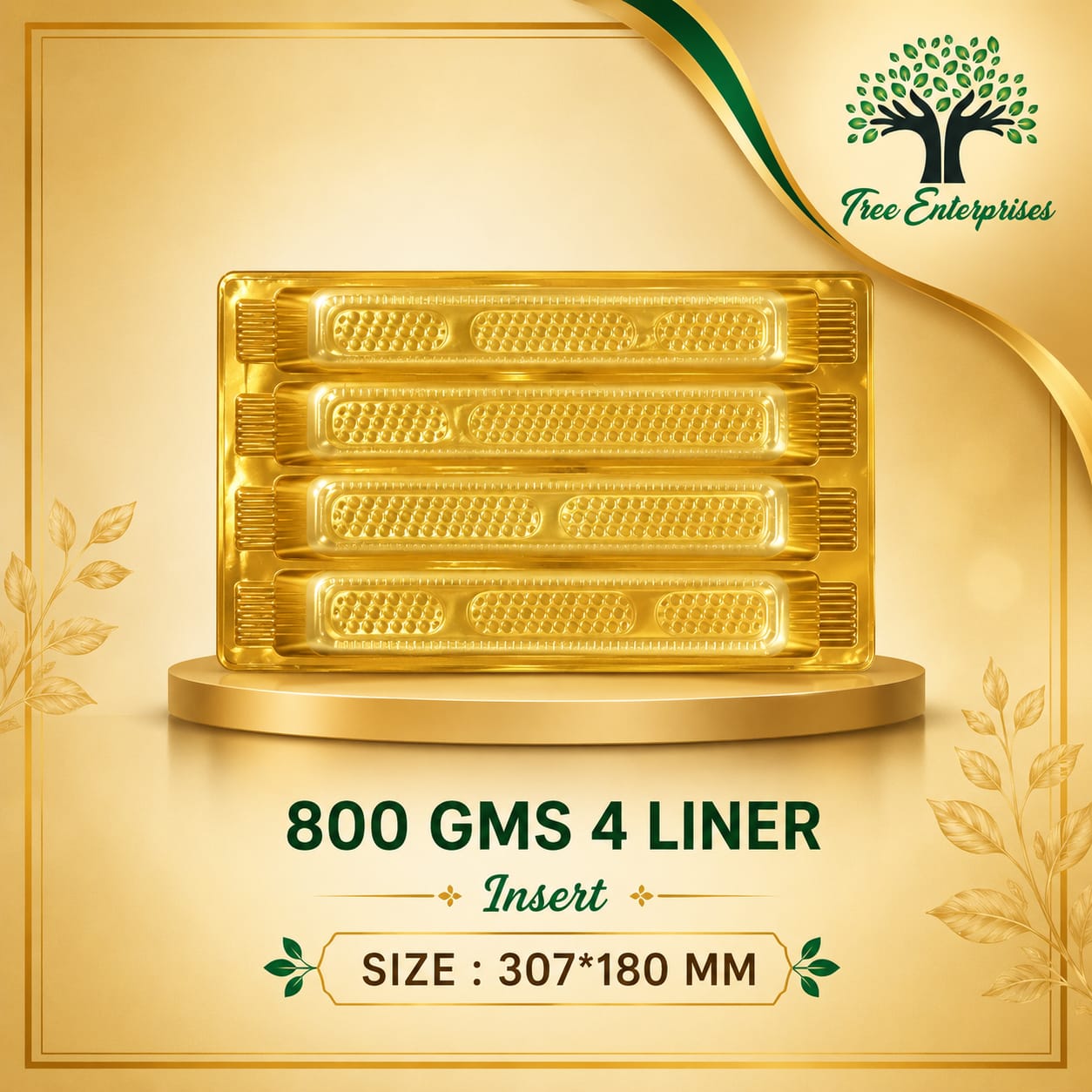 800 GMS 4 LINER SIZE 307*180MM